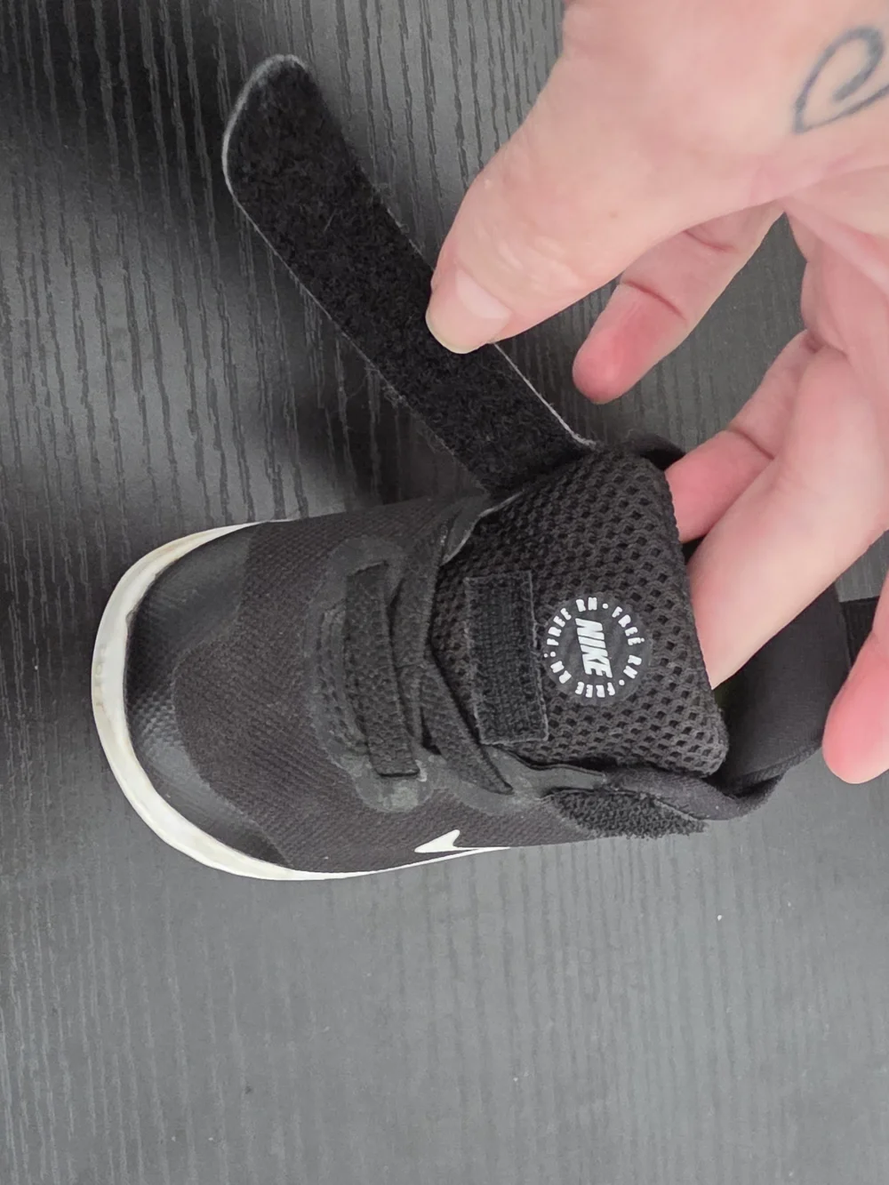 Toddler Nike Size 4c Black Lightweight Athletic Sneakers